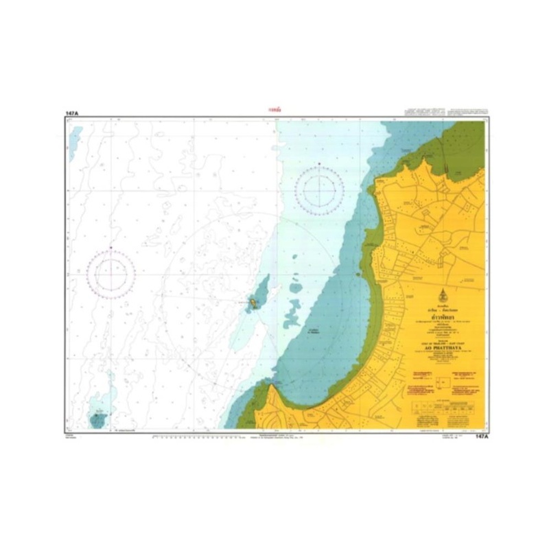 Marine Chart Thailand (Gulf of Thai – East) 147A Ao Phatthaya