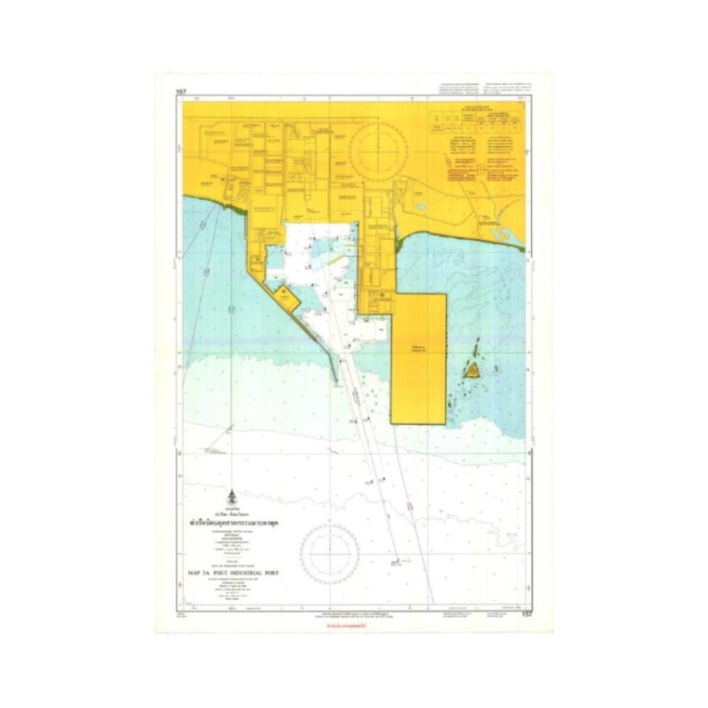 Marine Chart Thailand (Gulf of Thai – East) 157 Map Ta Phut industrial Port
