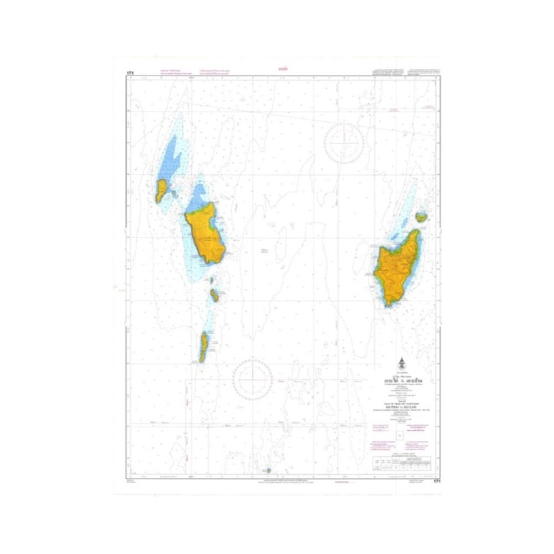 Marine Chart Thailand (Gulf of Thai – East) 171 Ko Phai to Ko Lan