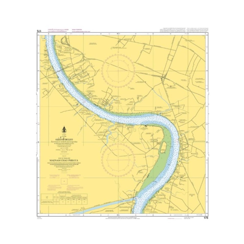 Marine Chart Thailand (Gulf of Thai – East) 175 Maenam Chao Phraya