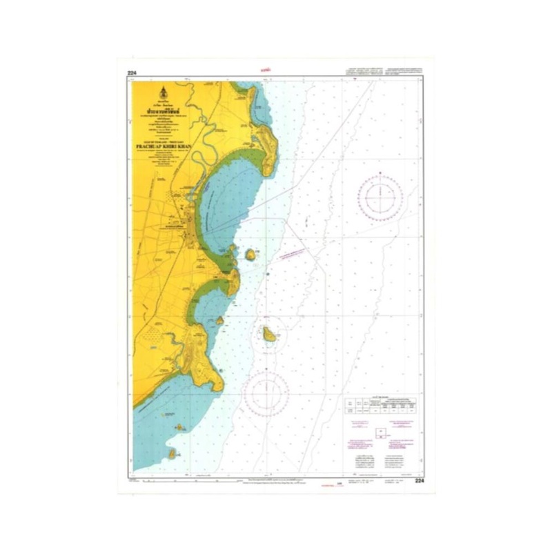 Marine Chart Thailand (Gulf of Thai – West) 223 Entrance to Mae Nam Mae Klong