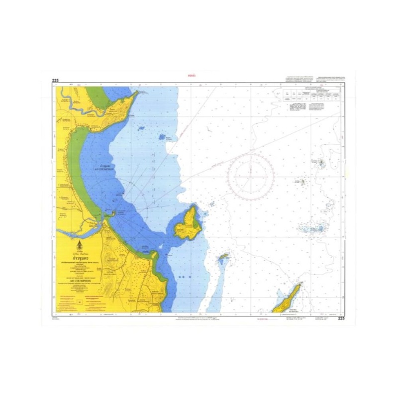 Marine Chart Thailand (Gulf of Thai – West) 225 Ao Chumphon