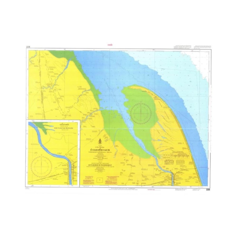 Marine Chart Thailand (Gulf of Thai – West) 228 Ao Nakhon Si Thammarat