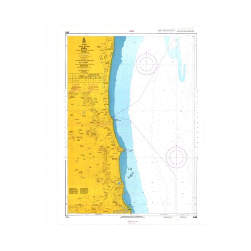 Marine Chart Thailand (Gulf of Thai – West) 246 Hua Hin