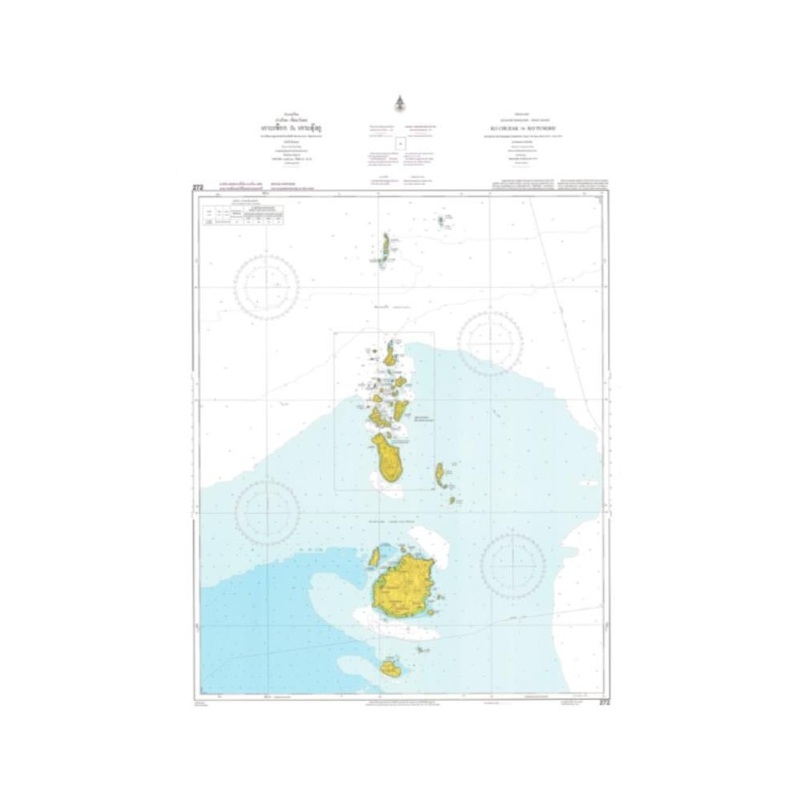 Marine Chart Thailand (Gulf of Thai – West) 272 Ko Chueak to Ko Tungku