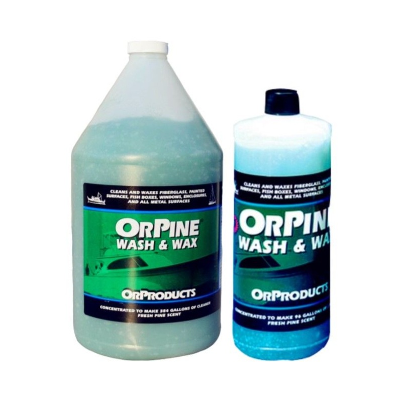 OrPine Wash & Wax|946 mL (1 quart)|3.785 L (1 gal)|-|Piece (OPW2)|Piece (OPW8)