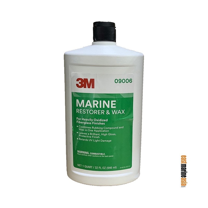 3M Marine Restorer & Wax|1 L (33.8 oz)