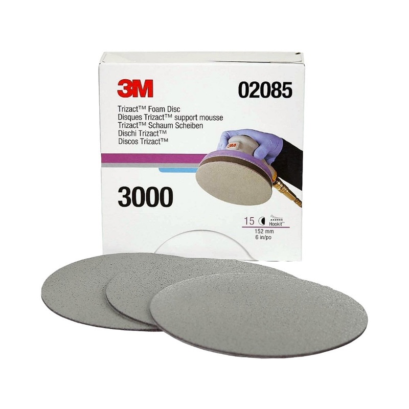 3M Trizact Foam Sanding Disc|P3000|P5000|152 mm (6″)|Sheet (02085)|Sheet (30662)