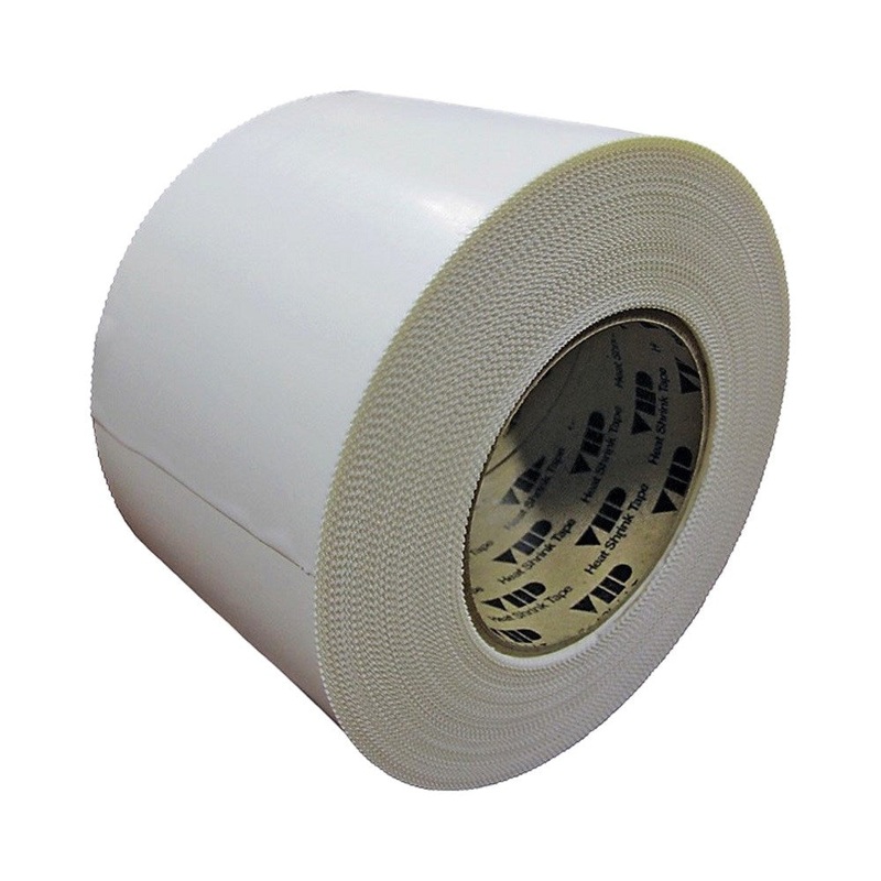 Dr. Shrink Heat Shrink Tape|50.8 mm x  54.8 m (2″ x 60 yd)|76.2 mm x 54.8 m (3″ x 60 yd)|101.6 mm x 54.8 m (4″ x 60 yd)|White|Roll (DS-702W)|Roll (DS-703W)|Roll (DS-704W)