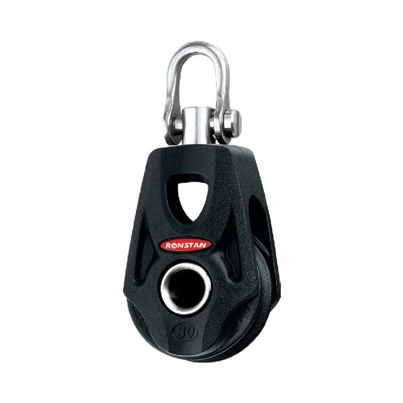 Ronstan Series 30 BB Single Orbit Block – Becket Hub, Swivel Shackle Head