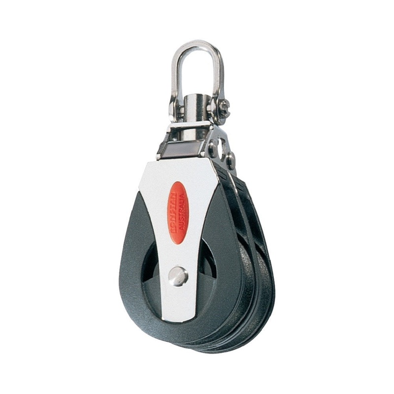 Ronstan Series 40 BB Double Utility Block – Swivel Shackle Head (Non-locking)