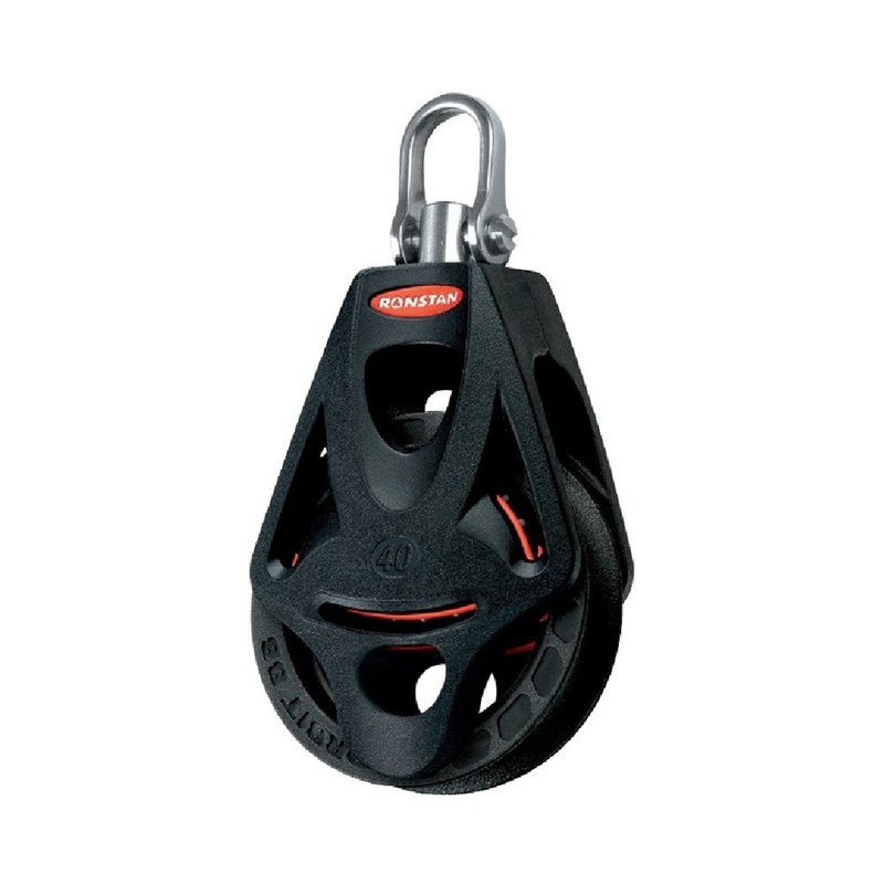 Ronstan Series 40 BB Single Orbit Block – Becket, Swivel Shackle Head