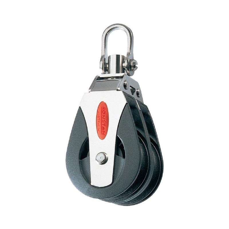 Ronstan Series 50 BB Double Utility Block – Swivel Shackle Head (Non-locking)