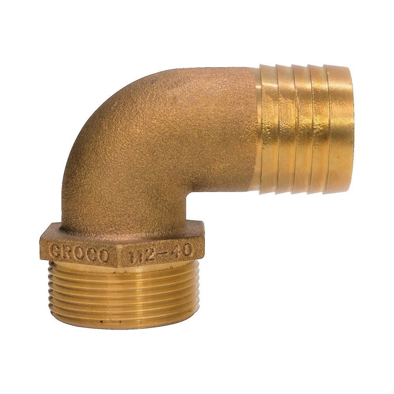 Groco PTHC Series 90 Bronze Pipe to Hose Standard Flow Fittings – BSPP