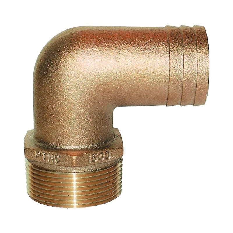 Groco PTHC Series 90 Bronze Pipe to Hose Standard Flow Fittings – NPT