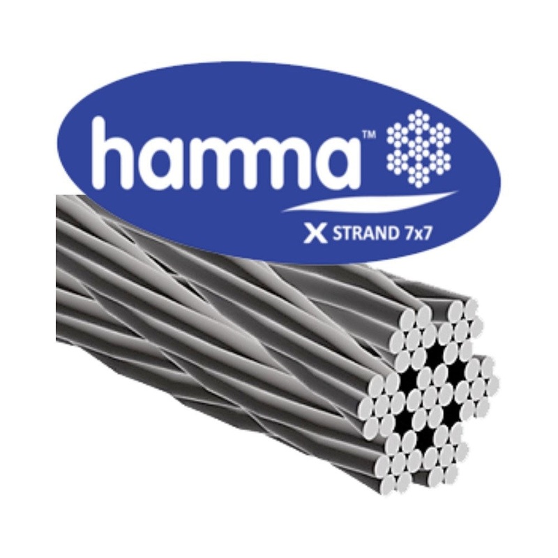 Hamma X 7×7 316 Stainless Steel Wire Rope