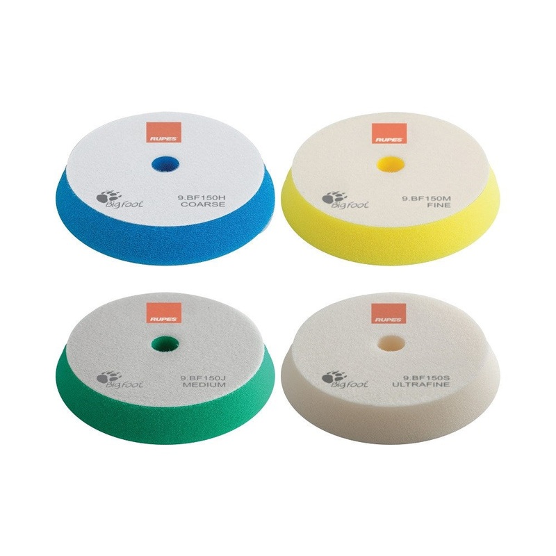 Rupes BigFoot 130 – 150 mm Foam Polishing Pads for Random Orbital and Triple Action Polishers