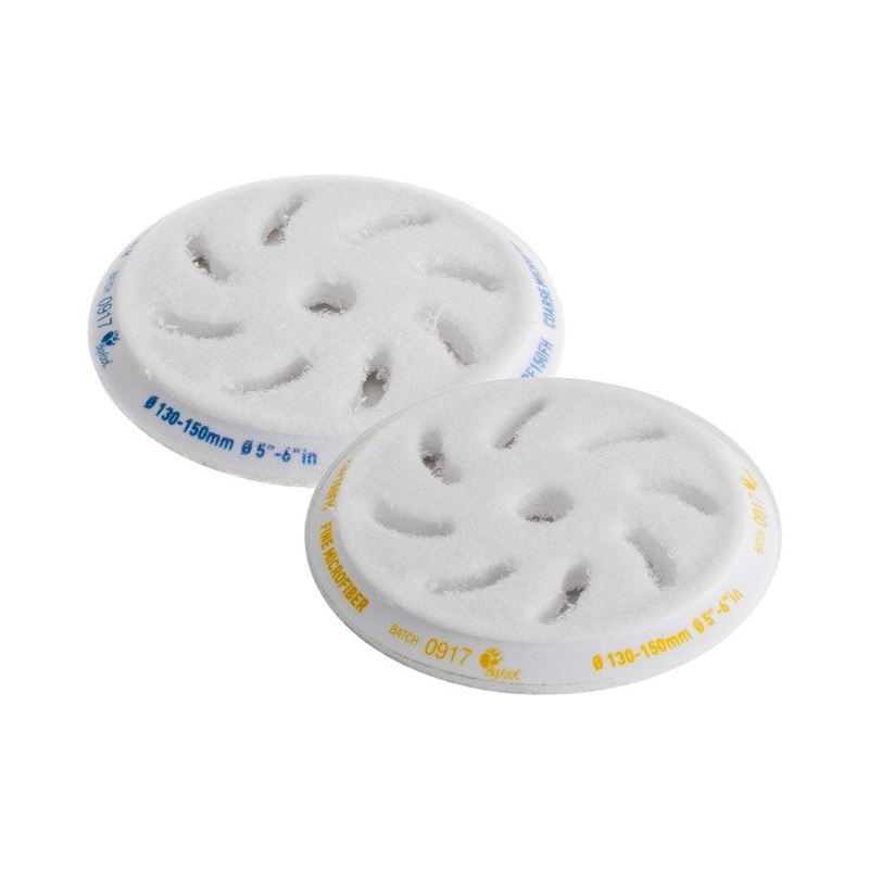 Rupes BigFoot 130 – 150 mm Microfiber Polishing Pads for Random Orbital and Triple Action Polishers
