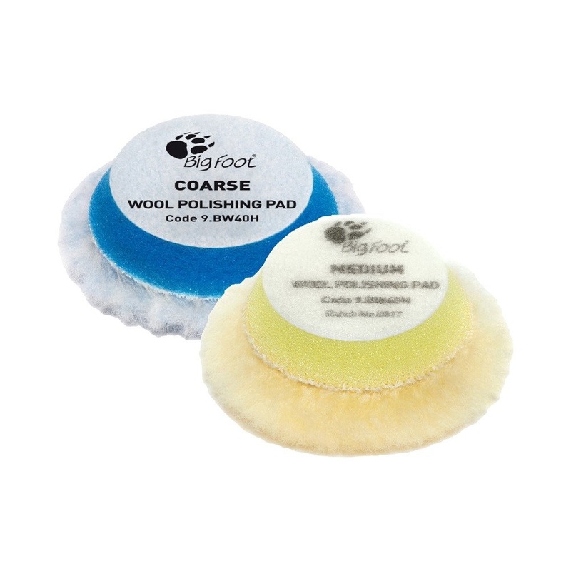 Rupes BigFoot 30 – 45 mm Wool Polishing Pads for Random Orbital, Gear Driven and Triple Action Polishers