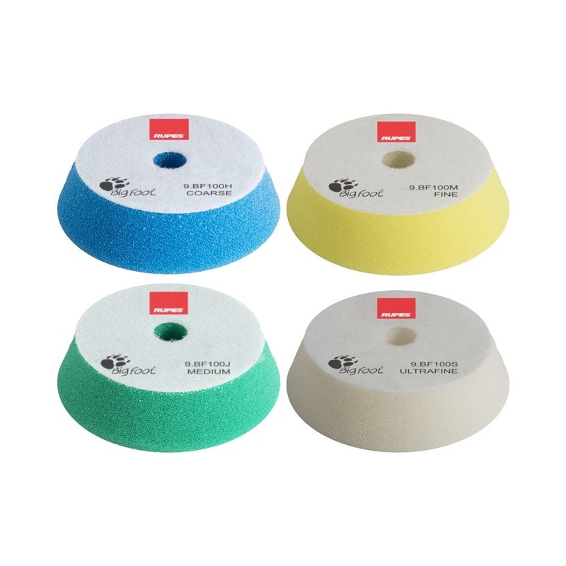 Rupes BigFoot 80 – 100 mm Foam Polishing Pads for Random Orbital and Triple Action Polishers