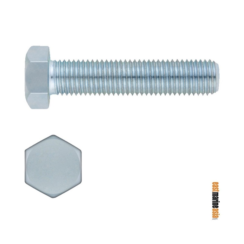 Stainless Steel 316 Bolt Hexagon Head – Full Thread (DIN 933)