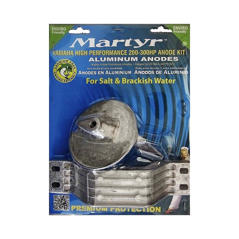 Martyr CMYHP200300KITA Yamaha High Performance 200-300 hp Anode Kit – Aluminium