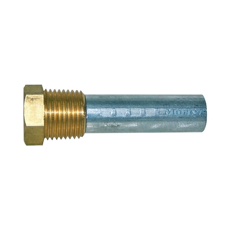 Martyr Engine Cooling System Pencil Anode c/w Brass Plug – Zinc
