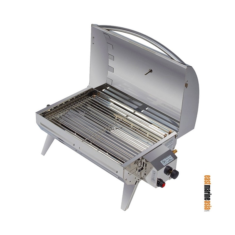Force 10 Cook N’ Boat Gas Grill (c/w Rail Mount & Cover)