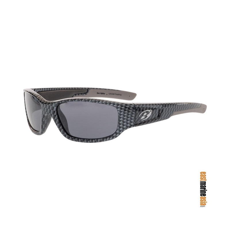 Barz Optics The Grom Floating Polarised Kids Sunglasses – Gloss Carbon with Neoprene Case & Retainer
