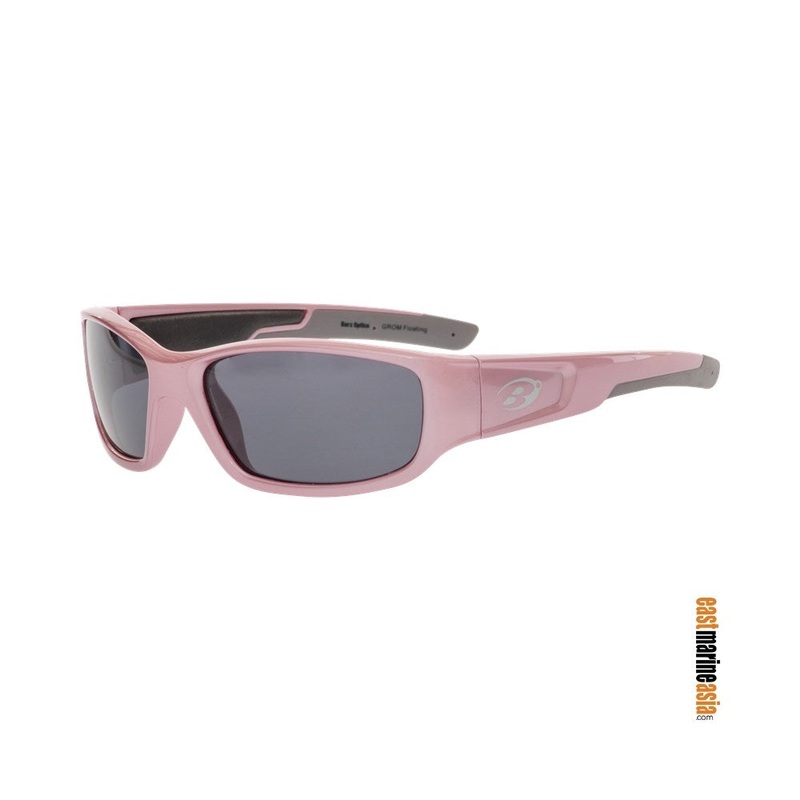 Barz Optics The Grom Floating Polarised Kids Sunglasses – Pink with Neoprene Case & Retainer