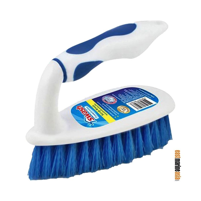 Swash Scrub Brush|White & Blue|-|Piece
