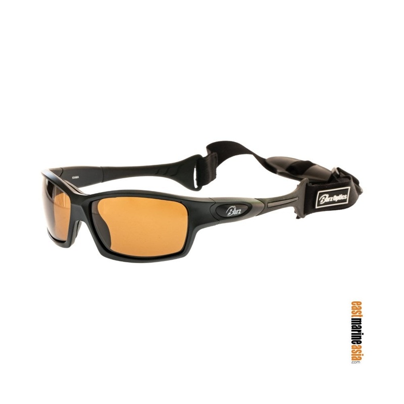 Barz Optics Kiama Floating Polarised Sunglass Goggle with Neoprene Case & Retainer – Black