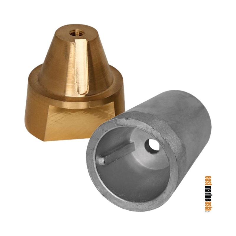 Martyr Beneteau Propeller Nut Anode c/w Inserts & Hardware – Zinc