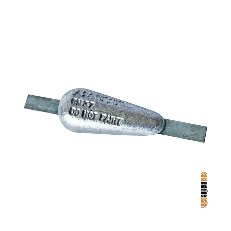 Martyr CM37GZ Weld-on Hull Anode – Zinc