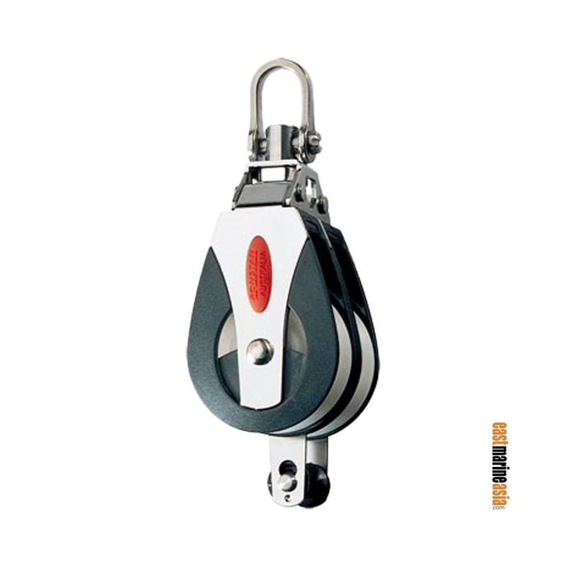 Ronstan Series 40 AP Double Utility Block – Becket, Swivel Shackle Head (Non-Locking)