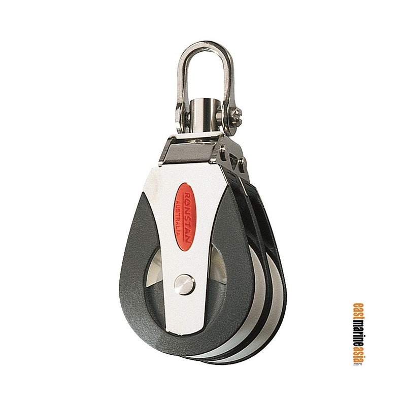 Ronstan Series 50 AP Double Utility Block – Swivel Shackle Head (Non-Locking)