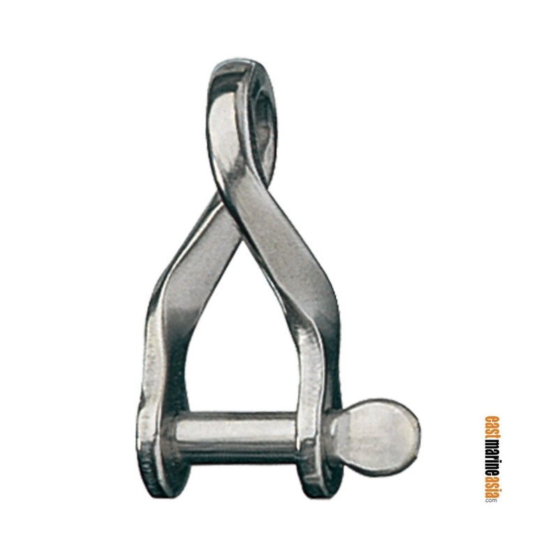 Ronstan Twisted Shackles|4.0 mm|4.8 mm|6.4 mm|7.9 mm|9.5 mm (Drilled for Seizing Wire)|23 x 9 mm|28 x 10 mm|39 x 13 mm|48 x 16 mm|54 x 19 mm|Piece (RF627)|Piece (RF628)|Piece (RF629)|Piece (RF630)|Piece (RF631)