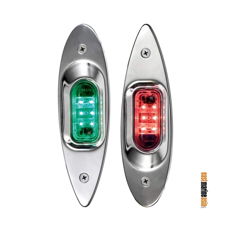 Osculati Evoled Eye LED Navigation Lights – Built-in Bulkhead Mount