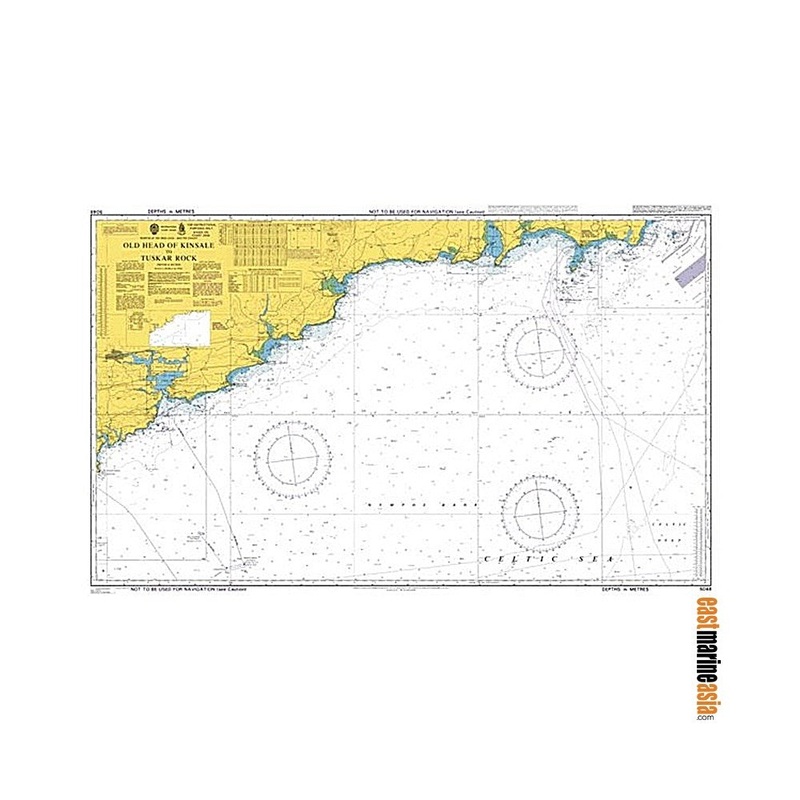 [Instructional Chart] British Admiralty Nautical Chart #5048 Old Head Of Kinsale To Tuskar Rock