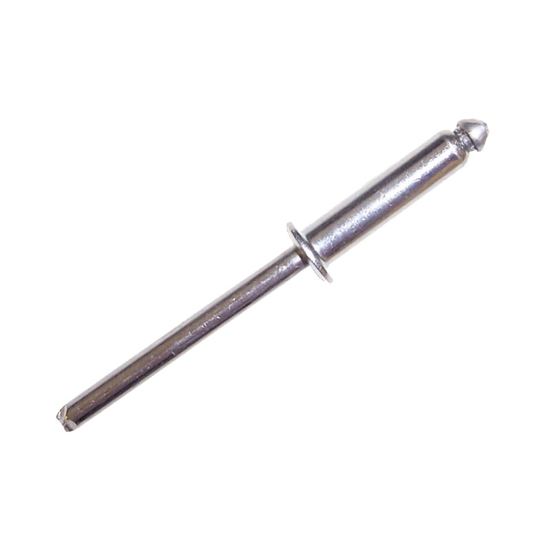 Selden Monel Pop Rivets|6.4 mm x 17.8 mm|6.4 mm x 19.6 mm|6.4 mm x 12.7 mm|4.8 mm x 20.3 mm|6.4 mm x 25 mm|6.4 mm x 14.5 mm|4.8 mm x 16.5 mm|Domed|DISCONTINUED|Counter sunked|Counter Sunked|Pack of 5 (167-002)|Pack of 5 (167-001)|Pack of 5 (167-004)|Pack