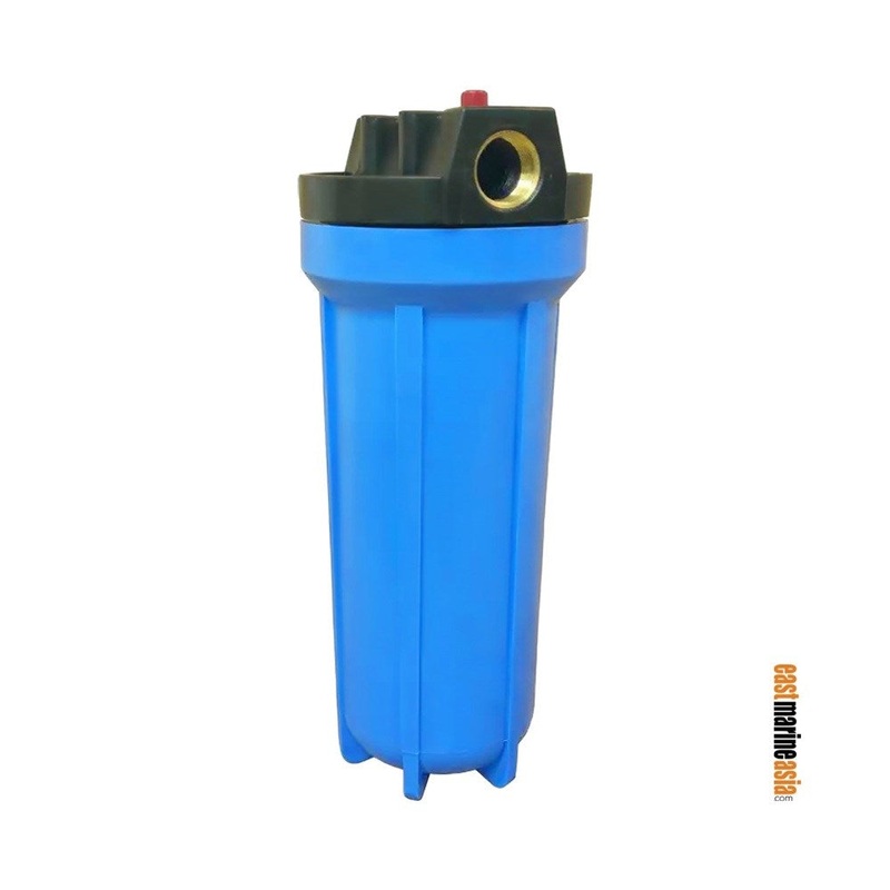 All Blue PP Water 10 Filter Housing, Brass Threaded