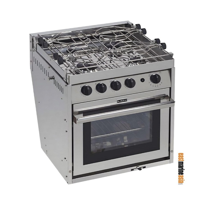 Force 10 Gimbaled Ranges 4-Burner Marine Stove with Oven & Broiler – American Standard