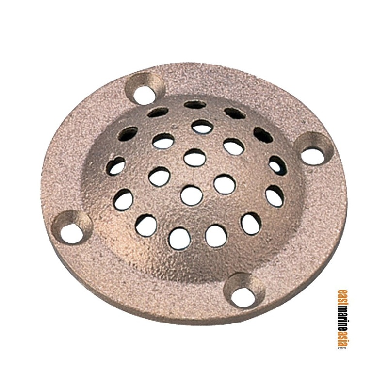 Perko Bronze Round Strainers|3/4″ Thru-Hull|1″ Thru-Hull|3″ (76 mm)|3-1/2″ (89 mm)|Piece (0086DP2PLB)|Piece (0086DP3PLB)